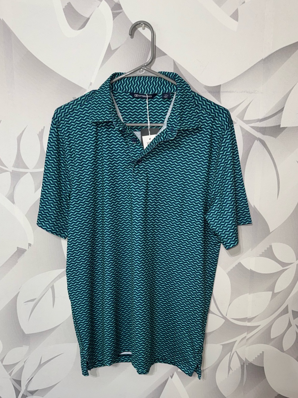 NWT Cutter&Buck Performance Golf printed polo size small